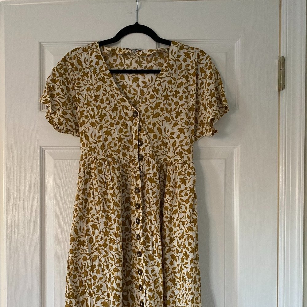 Like New Madewell Print Midi Dress